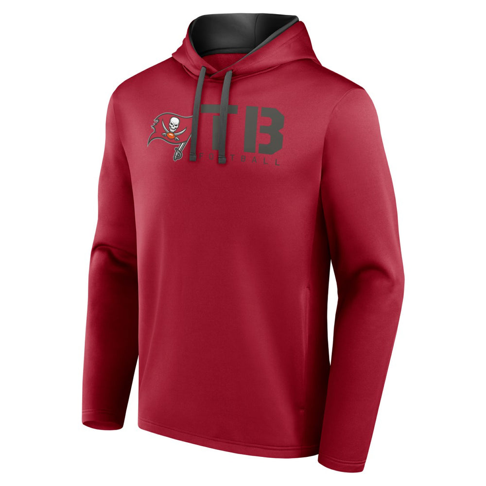 Tampa Bay Buccaneers Logo Athletic Head Start Pullover Hoodie Red - NFL