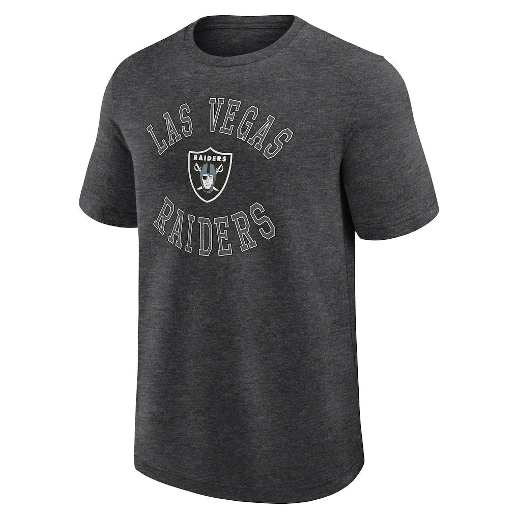 Las Vegas Raiders Logo Athletic Success T-Shirt Heather Charcoal - NFL