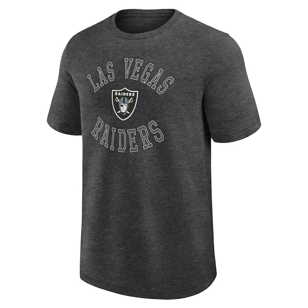 Las Vegas Raiders Logo Athletic Success T-Shirt Heather Charcoal - NFL