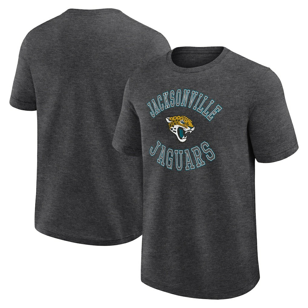 Jacksonville Jaguars Logo Athletic Success T-Shirt Heather Charcoal - NFL