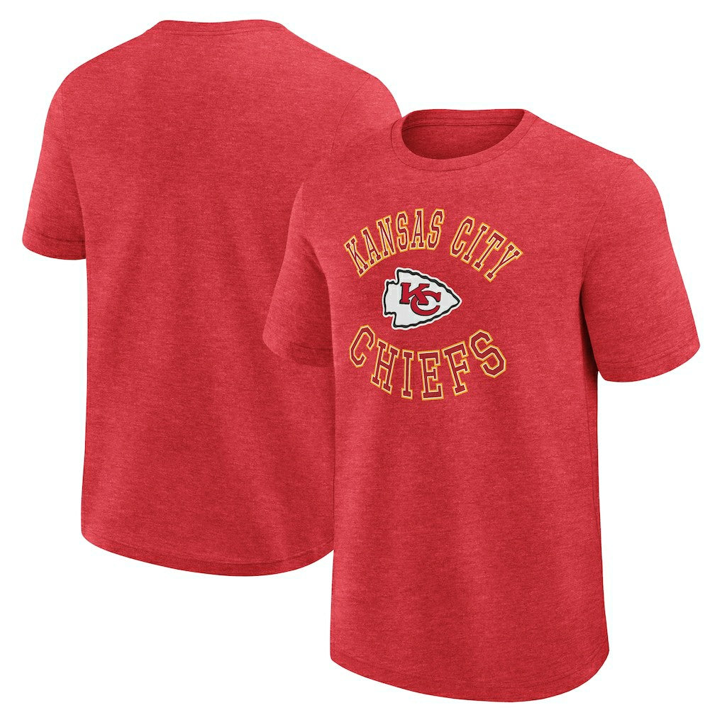 Kansas City Chiefs Logo Athletic Success T-Shirt Heather Red - NFL