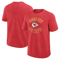 Kansas City Chiefs Logo Athletic Success T-Shirt Heather Red - NFL