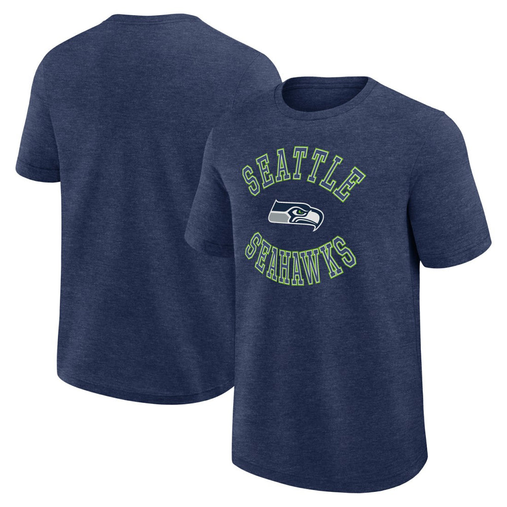Seattle Seahawks Logo Athletic Success T-Shirt College Navy - NFL