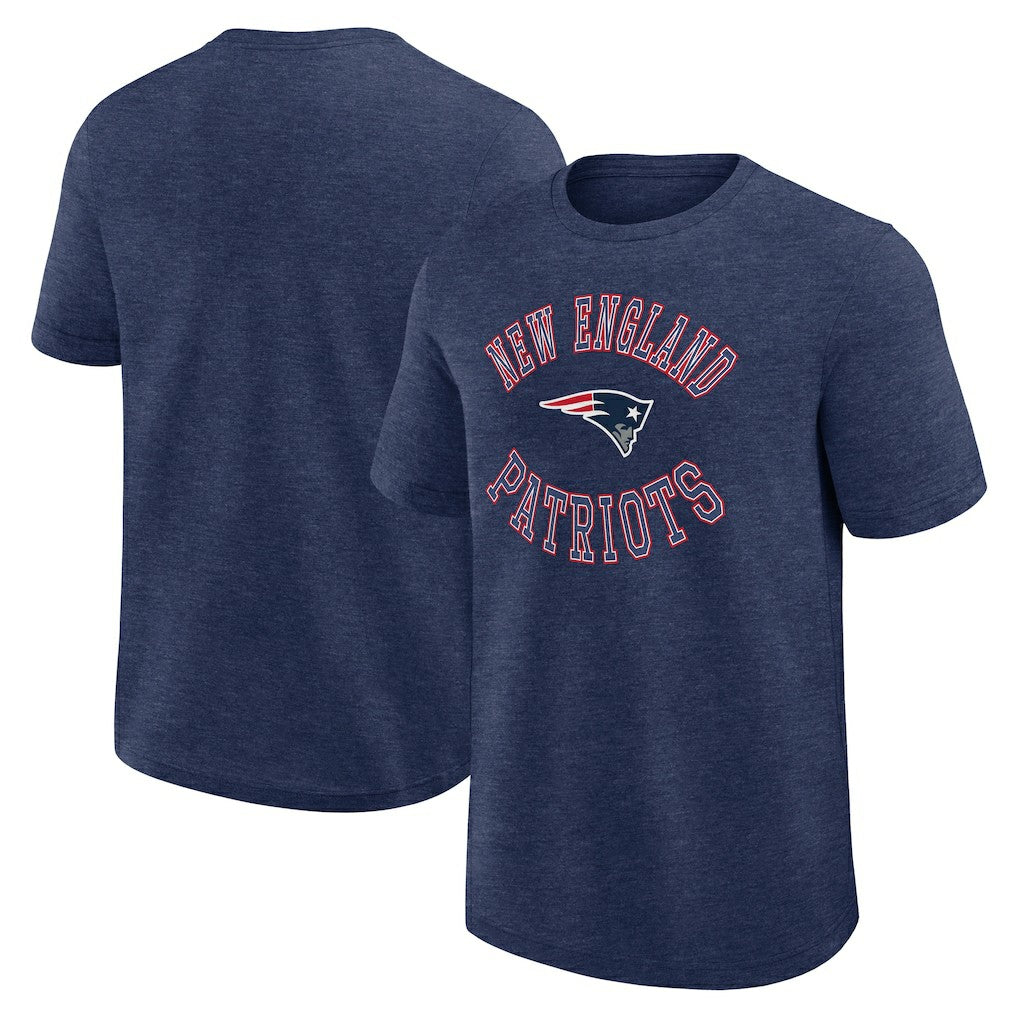 New England Patriots Logo Athletic Success T-Shirt Heather Navy - NFL