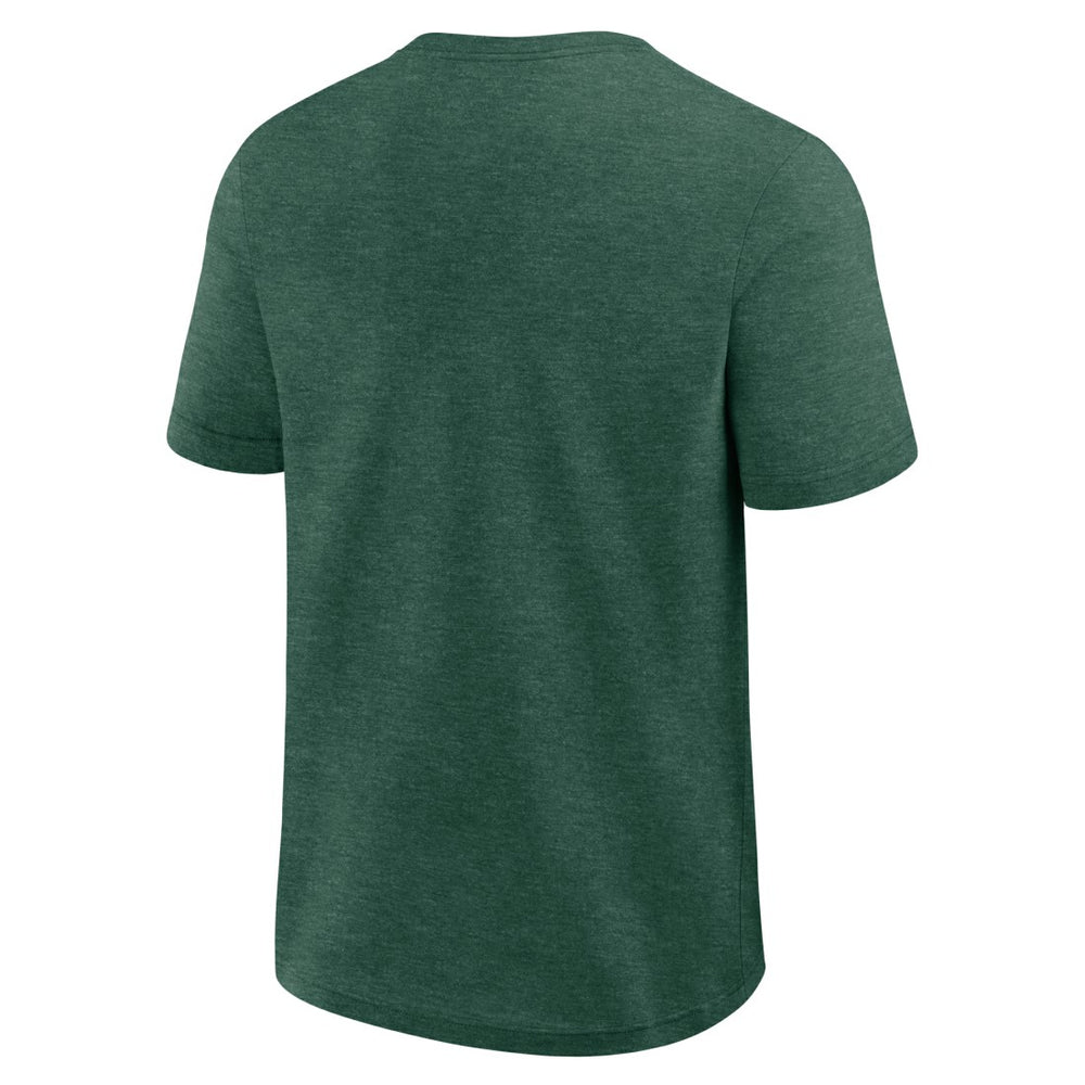 Green Bay Packers Logo Athletic Success T-Shirt Heather Green - NFL