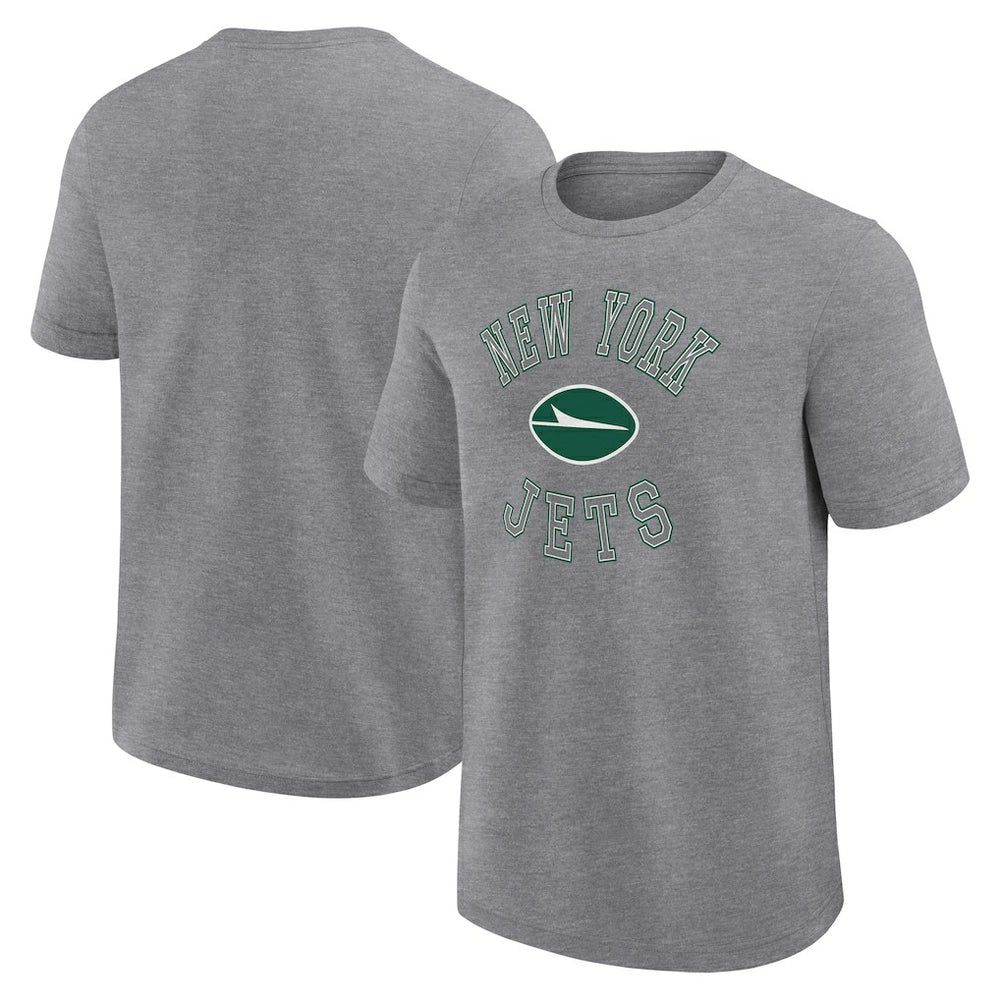New York Jets Logo Athletic Success T-Shirt Heather Gray - NFL