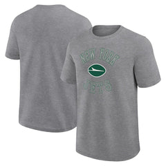 New York Jets Logo Athletic Success T-Shirt Heather Gray - NFL