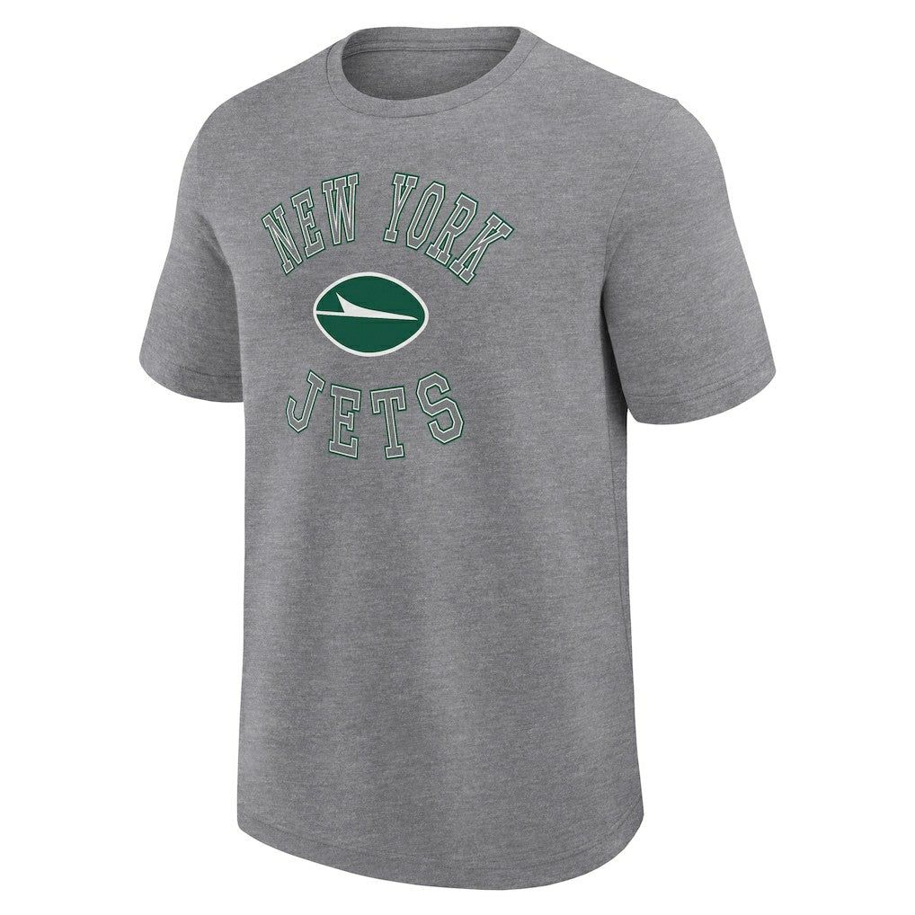 New York Jets Logo Athletic Success T-Shirt Heather Gray - NFL
