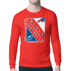 Buffalo Bills Starter Shield Logo Long Sleeve T-Shirt Red - NFL