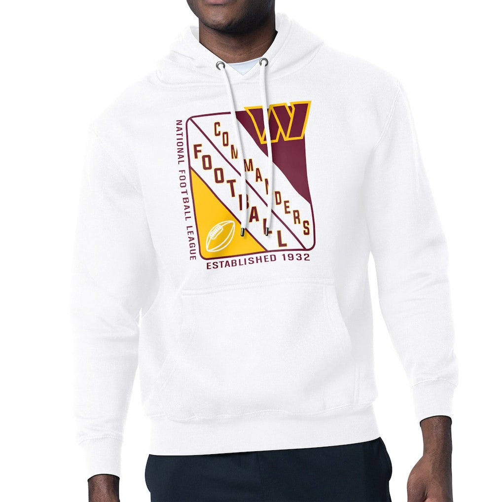 Washington Commanders Starter Shield Logo Pullover Hoodie White - NFL