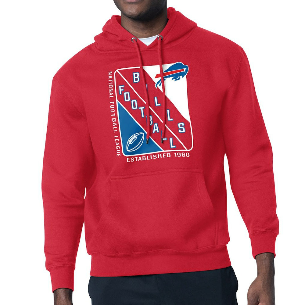 Buffalo Bills Starter Shield Logo Pullover Hoodie Red - NFL