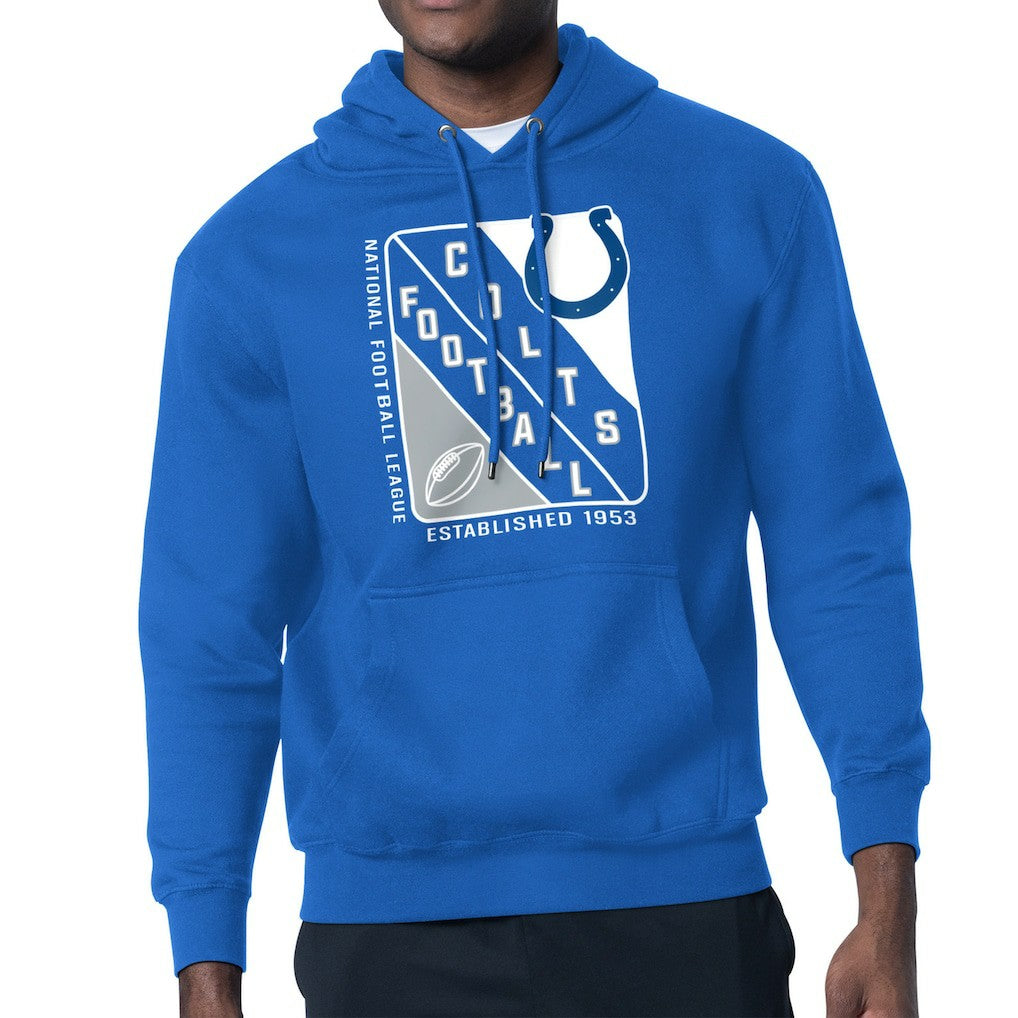 Indianapolis Colts Starter Shield Logo Pullover Hoodie Royal - NFL