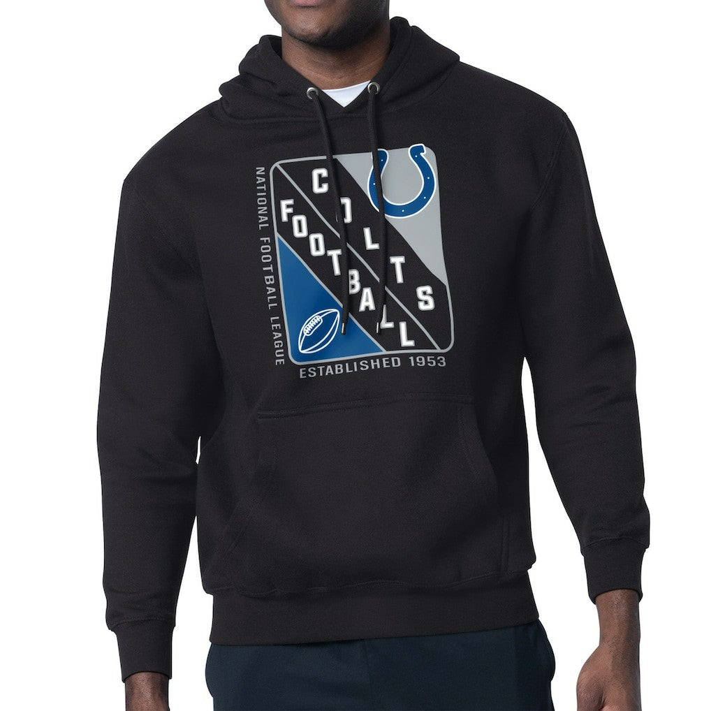 Indianapolis Colts Starter Shield Logo Pullover Hoodie Black - NFL