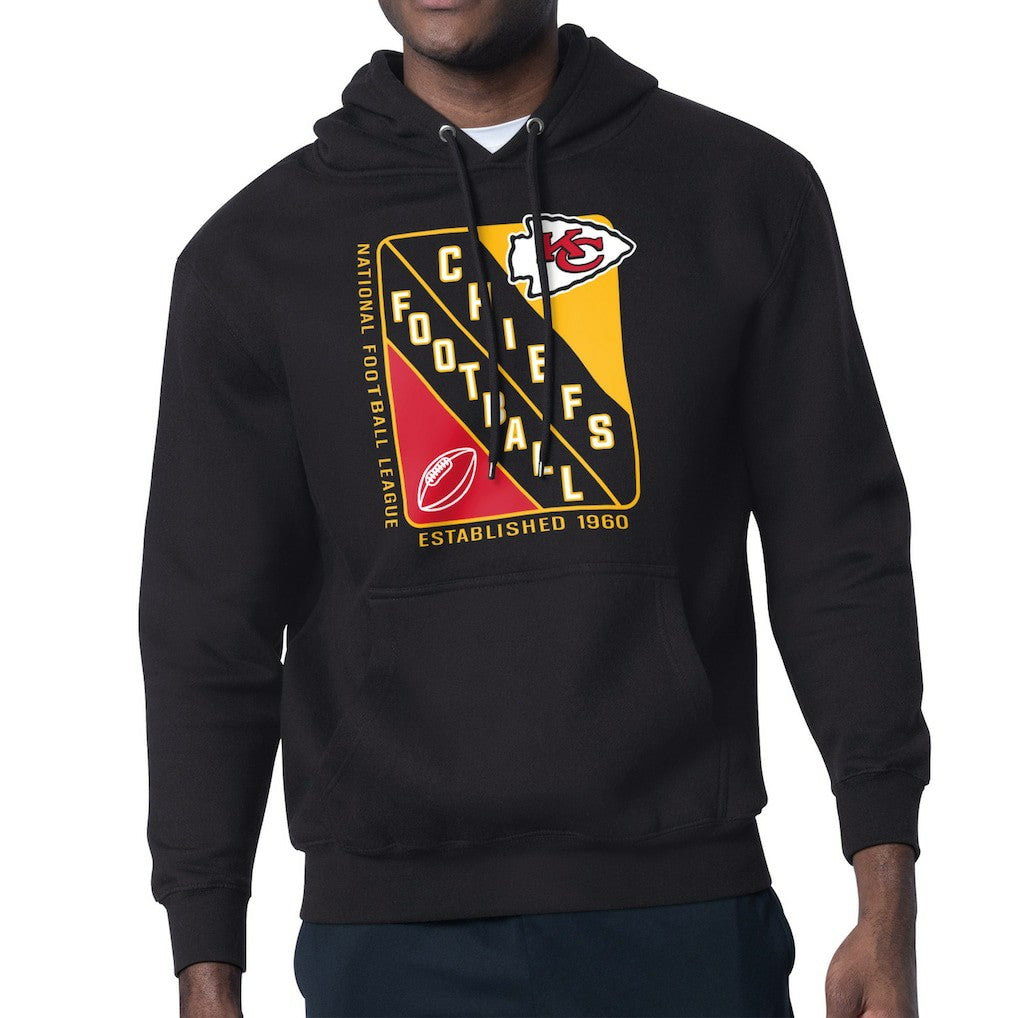 Kansas City Chiefs Starter Shield Logo Pullover Hoodie Black - NFL