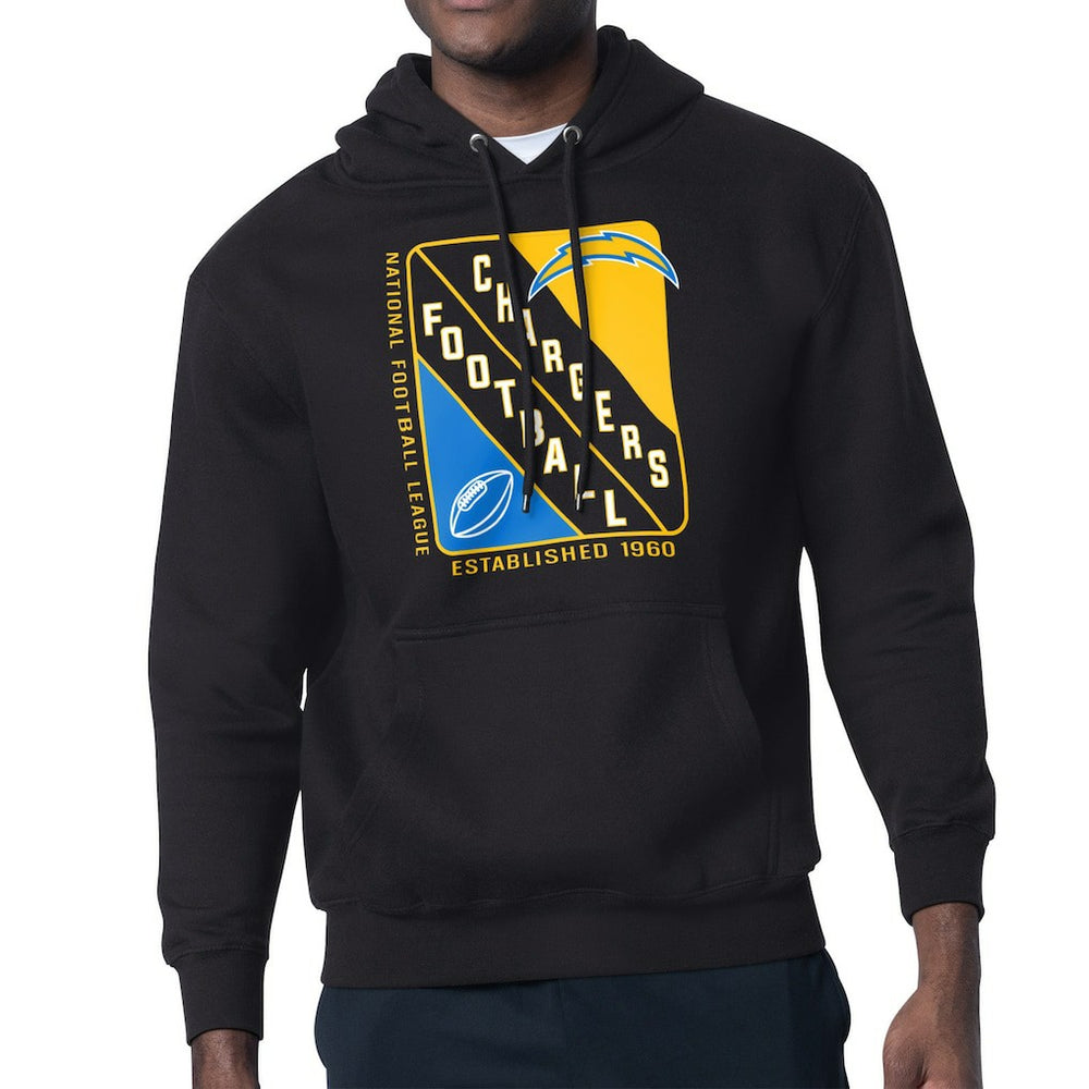 Los Angeles Chargers Starter Shield Logo Pullover Hoodie Black - NFL
