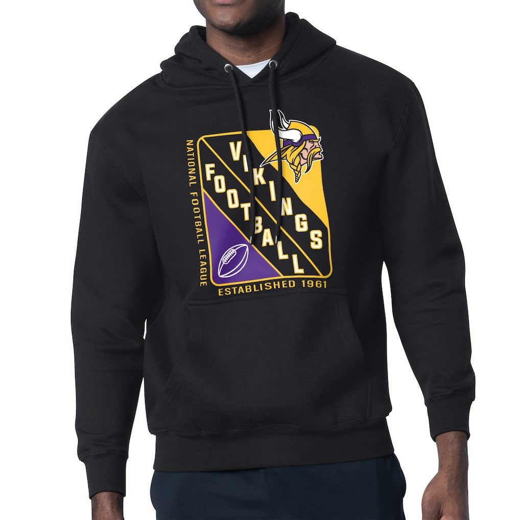 Minnesota Vikings Starter Shield Logo Pullover Hoodie Black - NFL