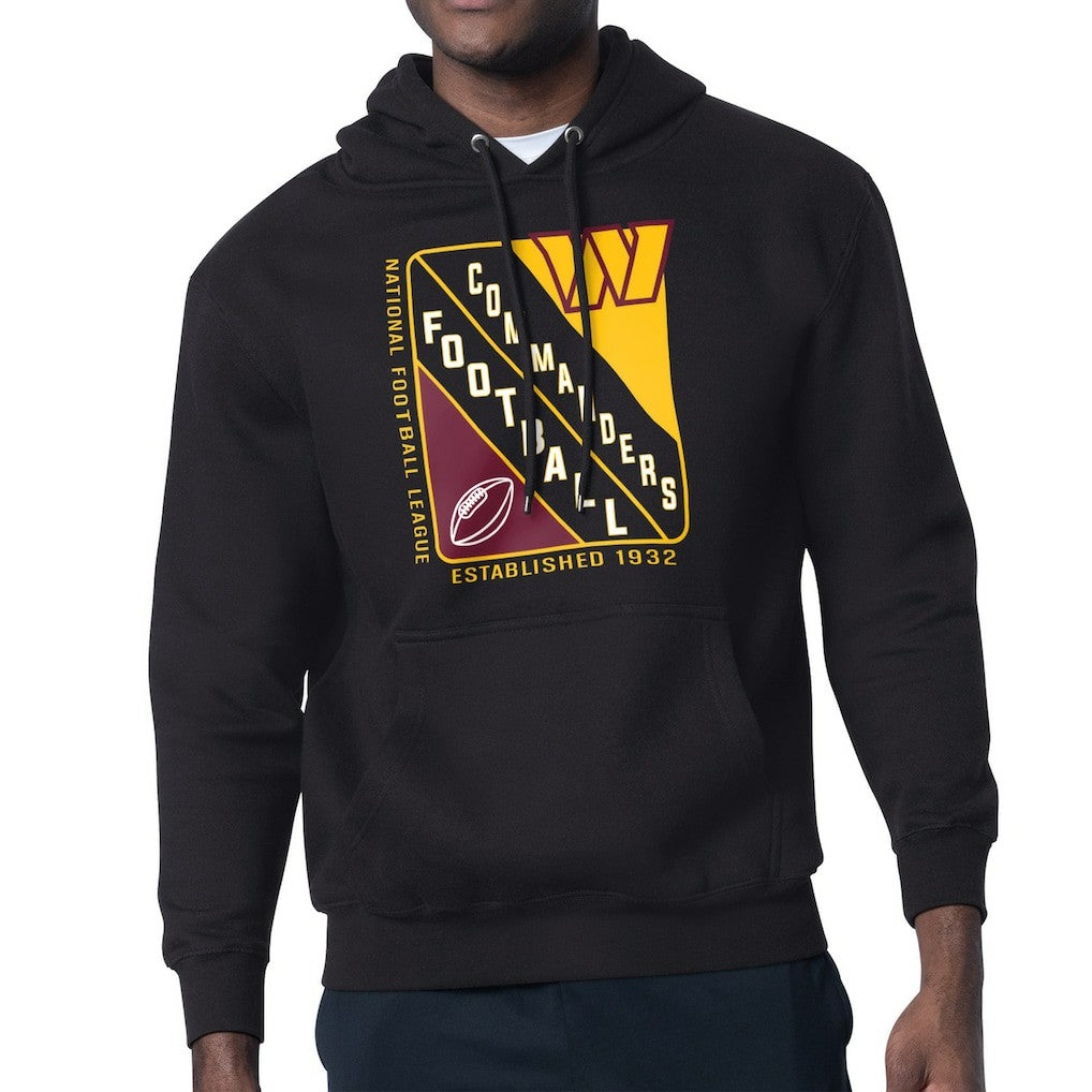 Washington Commanders Starter Shield Logo Pullover Hoodie Black - NFL
