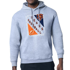 Chicago Bears Starter Shield Logo Pullover Hoodie Heather Gray - NFL