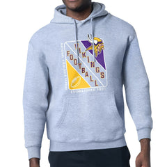 Minnesota Vikings Starter Shield Logo Pullover Hoodie Heather Gray - NFL