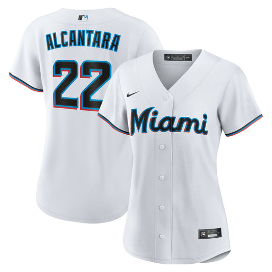 Sandy Alcantara Miami Marlins Nike Women's Home Replica Player Jersey - White | MLB Jerseys