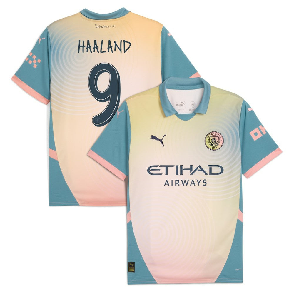 Puma Erling Haaland Manchester City 2024/25 Fourth Replica Player Jerseys - Blue