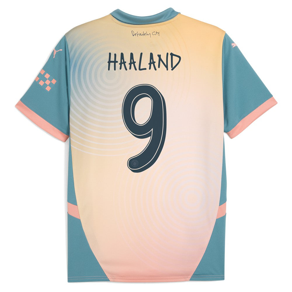 Puma Erling Haaland Manchester City 2024/25 Fourth Replica Player Jerseys - Blue