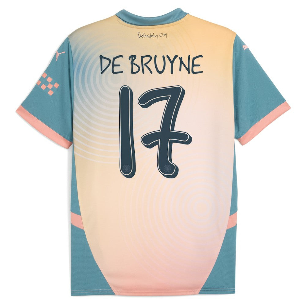 Puma Kevin De Bruyne Manchester City 2024/25 Fourth Replica Player Jerseys - Blue