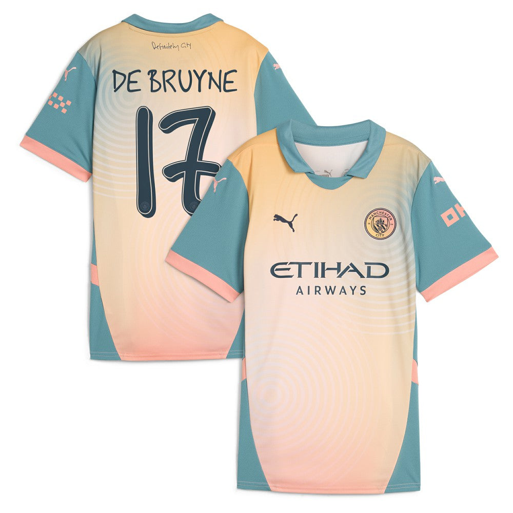 Puma Kevin De Bruyne Manchester City Women's 2024/25 Fourth Replica Player Jerseys - Blue
