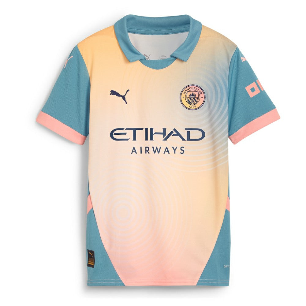 Puma Kevin De Bruyne Manchester City Youth 2024/25 Fourth Replica Player Jerseys - Blue