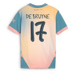 Puma Kevin De Bruyne Manchester City Youth 2024/25 Fourth Replica Player Jerseys - Blue