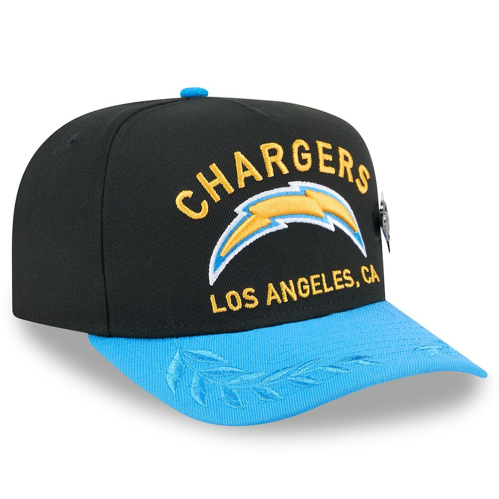 Los Angeles Chargers New Era 2025 NFL Draft On Stage A-Frame 59FIFTY Fitted Hat Black/Powder Blue - NFL