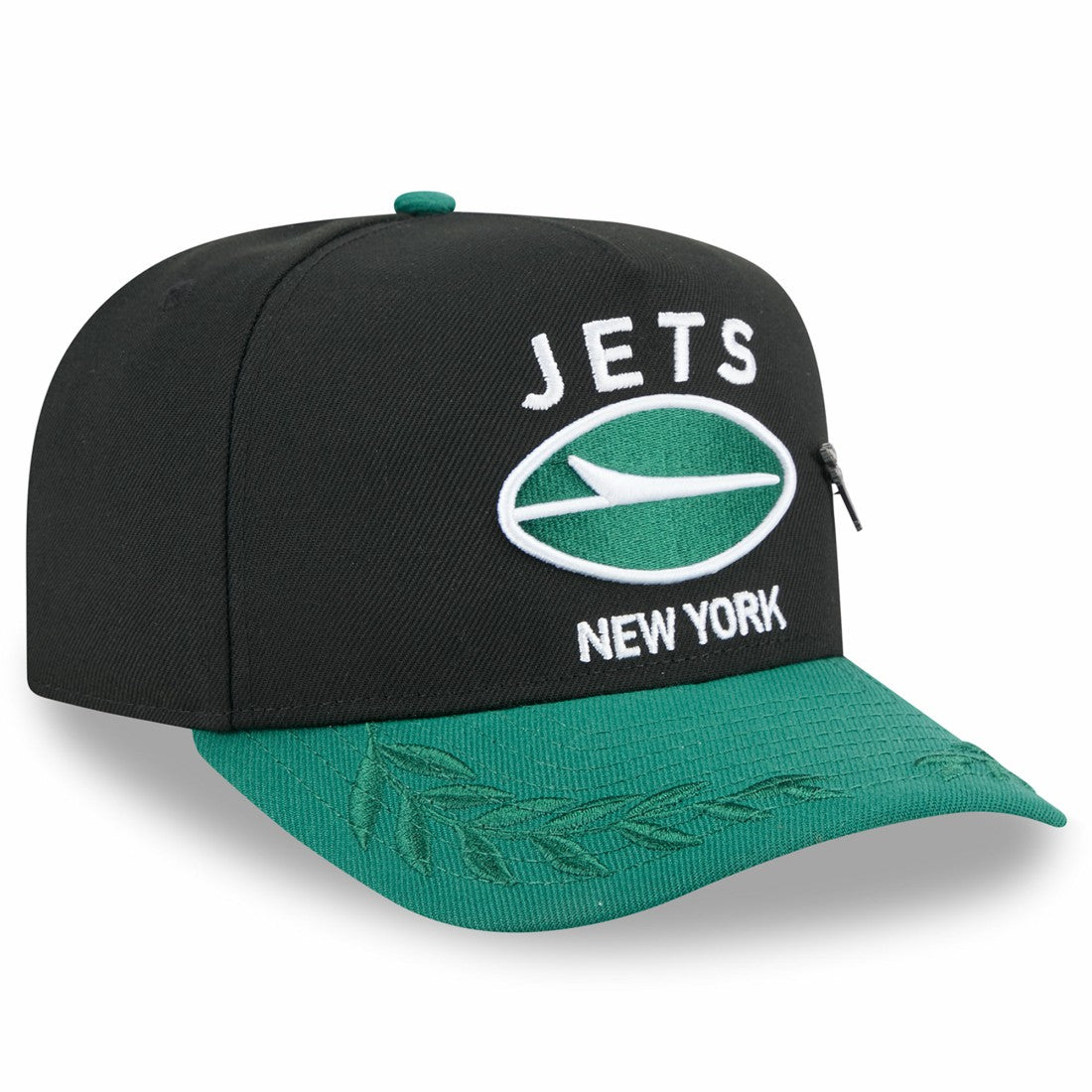 New York Jets New Era 2025 NFL Draft On Stage A-Frame 59FIFTY Fitted Hat Black/Green - NFL