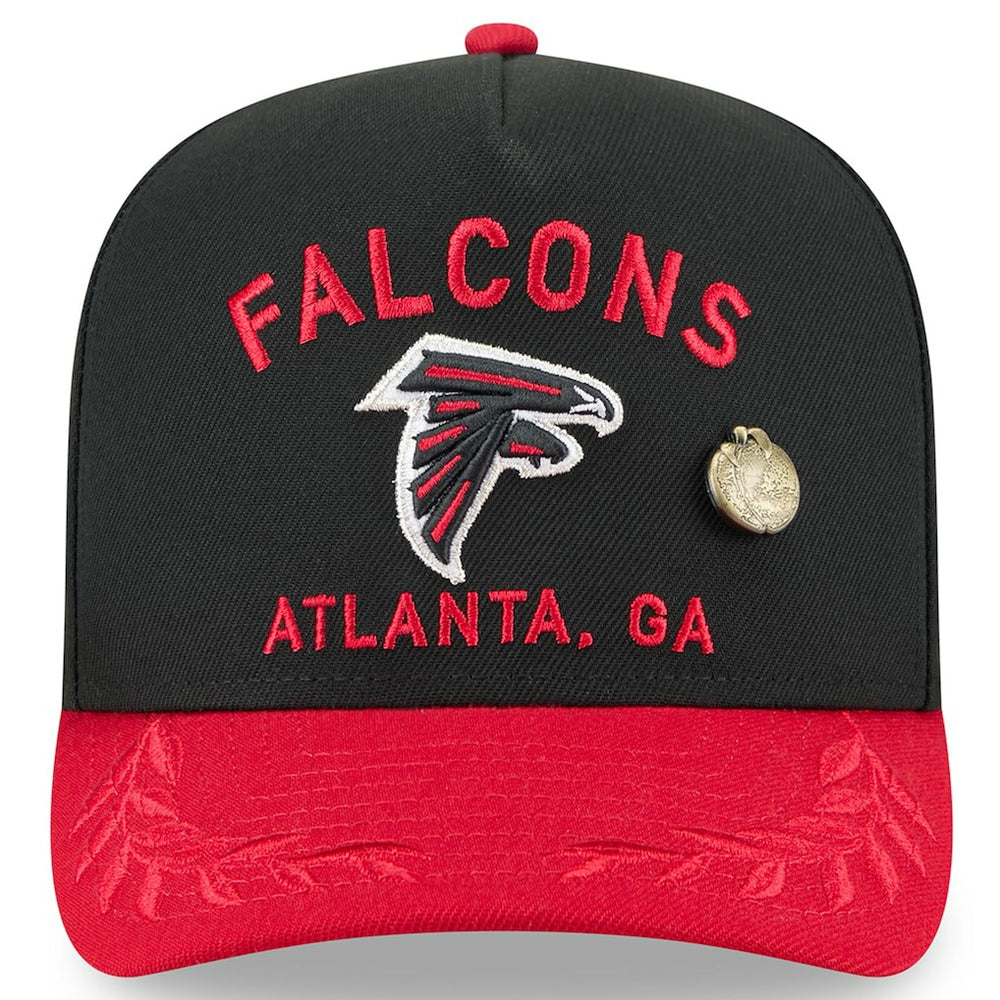 Atlanta Falcons New Era 2025 NFL Draft On Stage A-Frame 59FIFTY Fitted Hat Black/Red - NFL