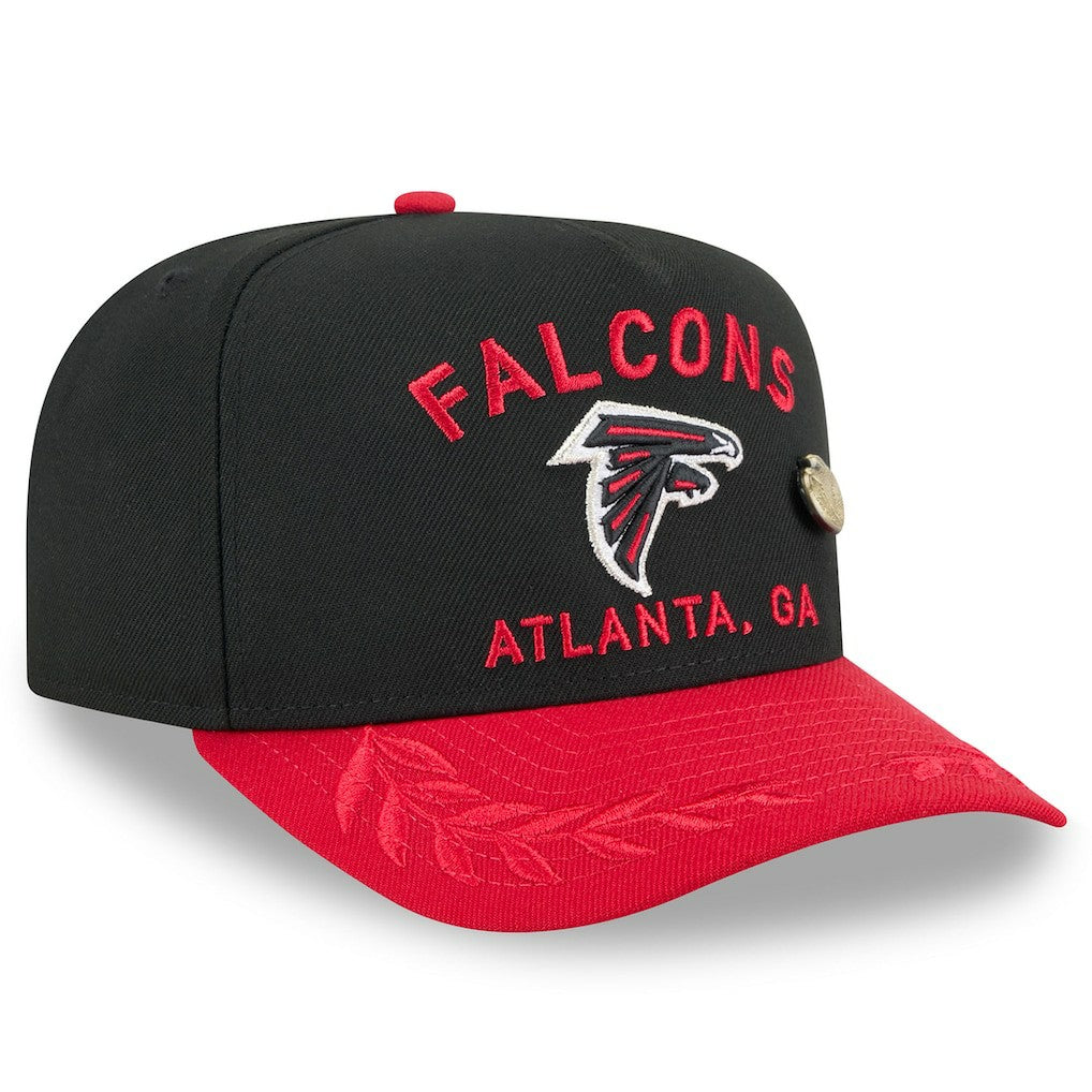Atlanta Falcons New Era 2025 NFL Draft On Stage A-Frame 59FIFTY Fitted Hat Black/Red - NFL