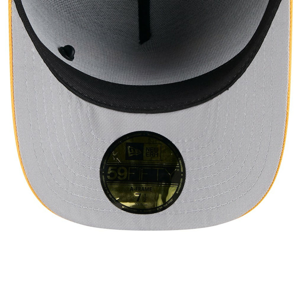 Pittsburgh Steelers New Era 2025 NFL Draft On Stage A-Frame 59FIFTY Fitted Hat Black/Gold - NFL