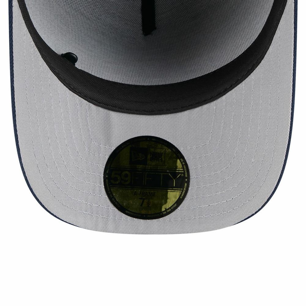Tennessee Titans New Era 2025 NFL Draft On Stage A-Frame 59FIFTY Fitted Hat Black/Navy - NFL