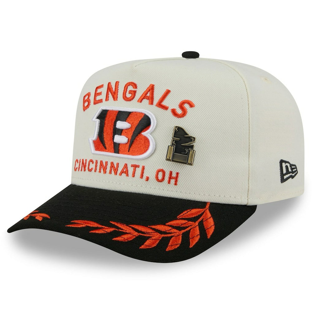 Cincinnati Bengals New Era 2025 NFL Draft A-Frame 59FIFTY Fitted Hat Cream/Black - NFL