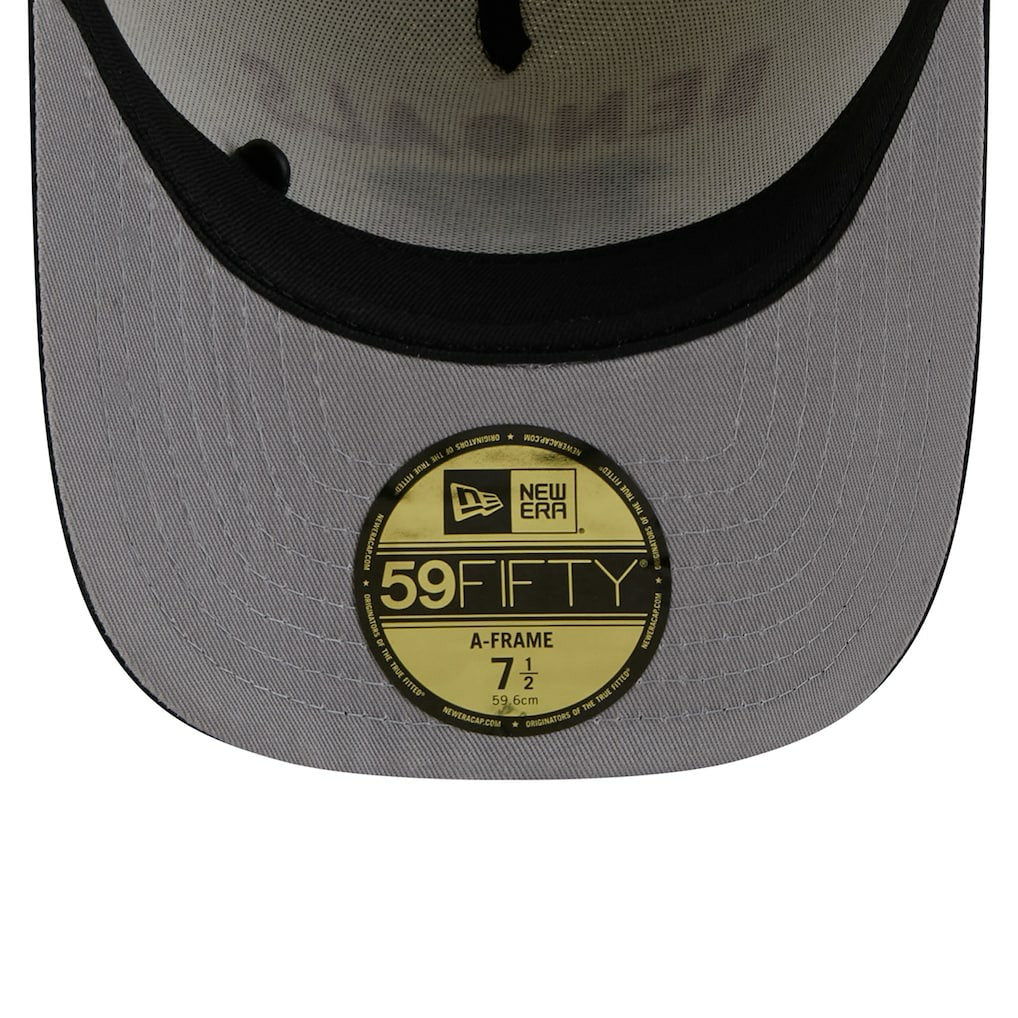 Cincinnati Bengals New Era 2025 NFL Draft A-Frame 59FIFTY Fitted Hat Cream/Black - NFL