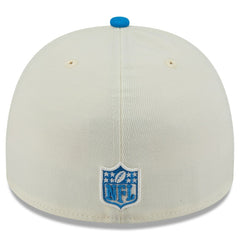 Detroit Lions New Era 2025 NFL Draft A-Frame 59FIFTY Fitted Hat Cream/Blue - NFL