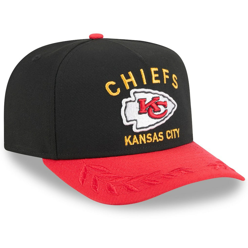 Kansas City Chiefs New Era 2025 NFL Draft A-Frame 9FIFTY Snapback Hat Black/Red - NFL