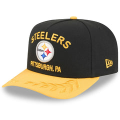 Pittsburgh Steelers New Era 2025 NFL Draft A-Frame 9FIFTY Snapback Hat Black/Gold - NFL