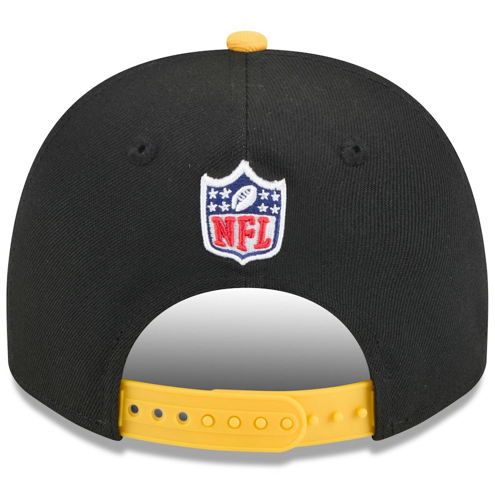 Pittsburgh Steelers New Era 2025 NFL Draft A-Frame 9FIFTY Snapback Hat Black/Gold - NFL