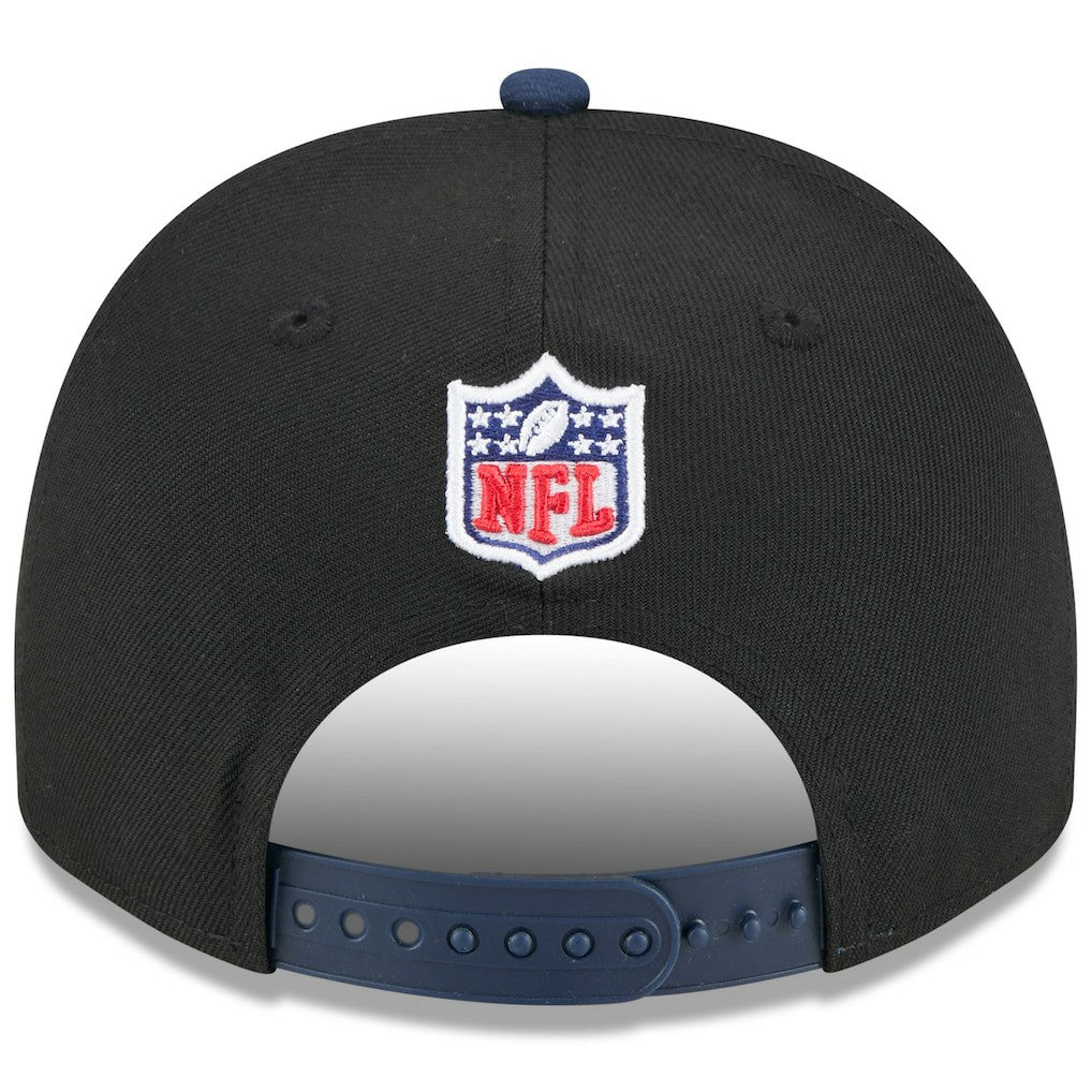 Seattle Seahawks New Era 2025 NFL Draft A-Frame 9FIFTY Snapback Hat Black/College Navy - NFL
