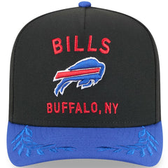 Buffalo Bills New Era 2025 NFL Draft A-Frame 9FIFTY Snapback Hat Black/Royal - NFL