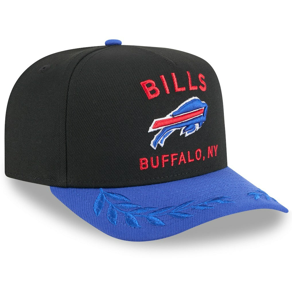 Buffalo Bills New Era 2025 NFL Draft A-Frame 9FIFTY Snapback Hat Black/Royal - NFL