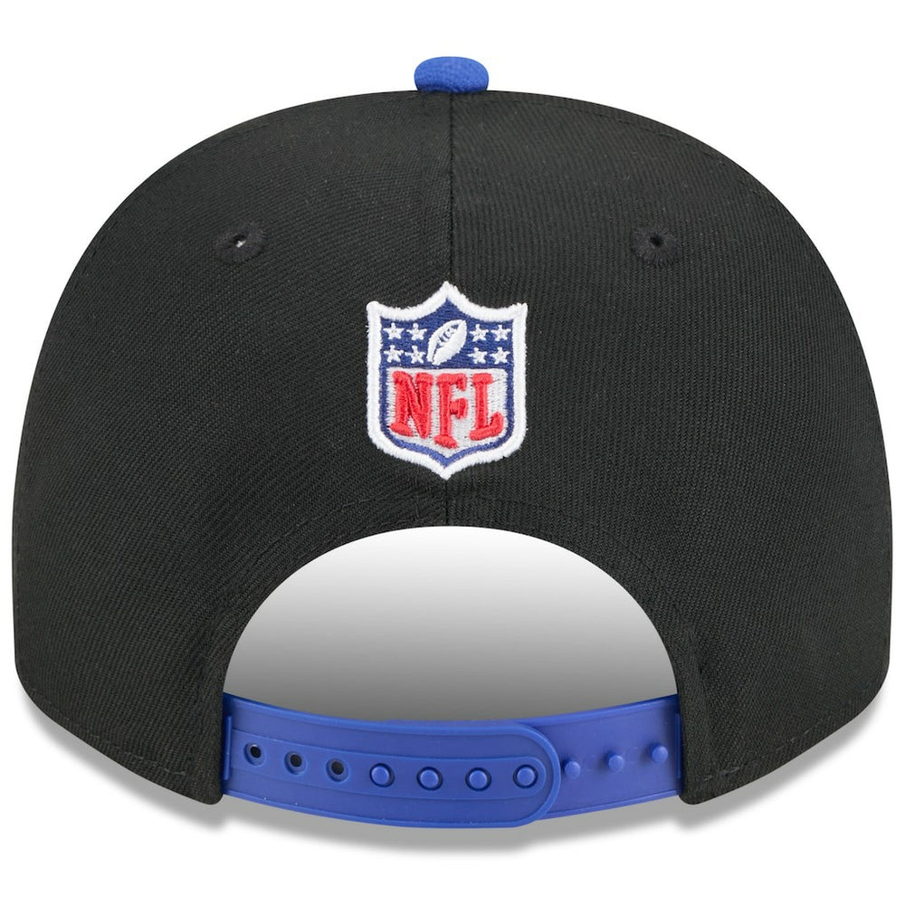 Buffalo Bills New Era 2025 NFL Draft A-Frame 9FIFTY Snapback Hat Black/Royal - NFL