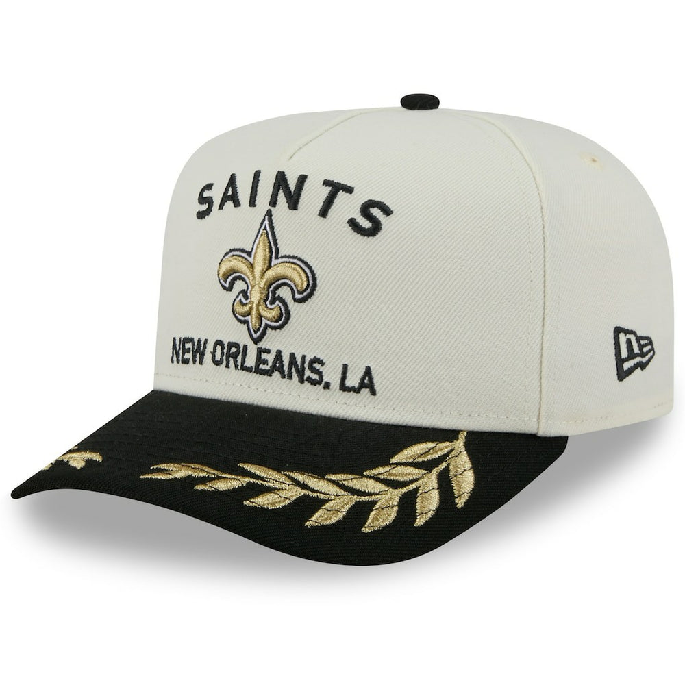 New Orleans Saints New Era 2025 NFL Draft A-Frame 9FIFTY Snapback Hat Cream/Black - NFL