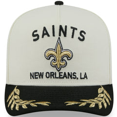 New Orleans Saints New Era 2025 NFL Draft A-Frame 9FIFTY Snapback Hat Cream/Black - NFL