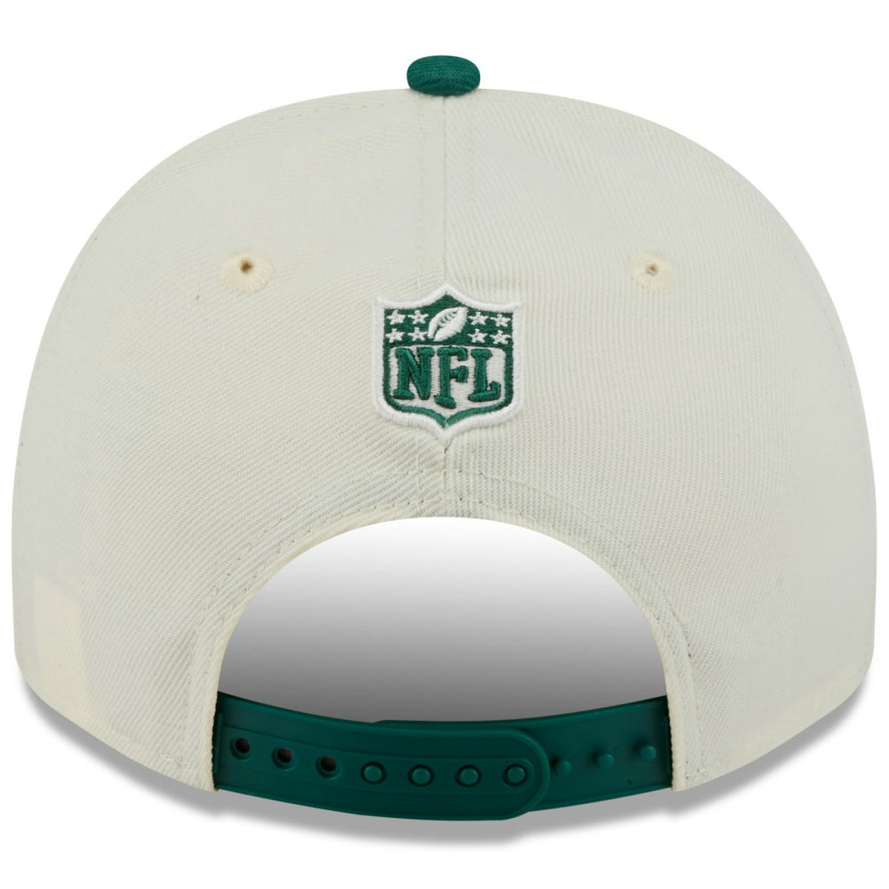 New York Jets New Era 2025 NFL Draft A-Frame 9FIFTY Snapback Hat Cream/Green - NFL