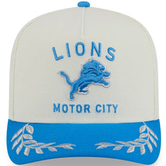 Detroit Lions New Era 2025 NFL Draft A-Frame 9FIFTY Snapback Hat Cream/Blue - NFL